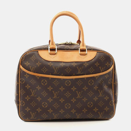 Louis Vuitton: Коричневая сумка  Deauville