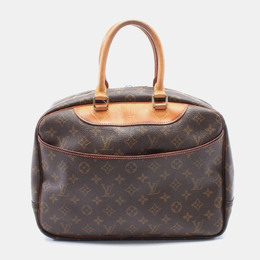 Louis Vuitton: Коричневая сумка  Deauville