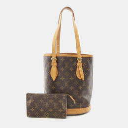 Louis Vuitton: Коричневая сумка-шоппер 