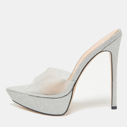 Gianvito Rossi: Серебристые сандалии 