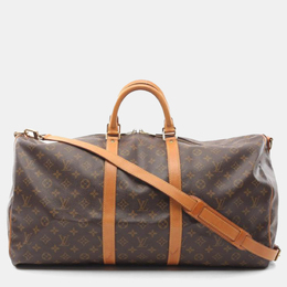 Louis Vuitton: Коричневая сумка  Keepall