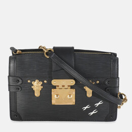 Louis Vuitton: Чёрный клатч  Épi