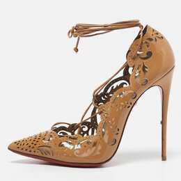 Christian Louboutin: Бежевые туфли 