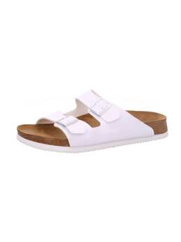 Birkenstock: Белые сабо 