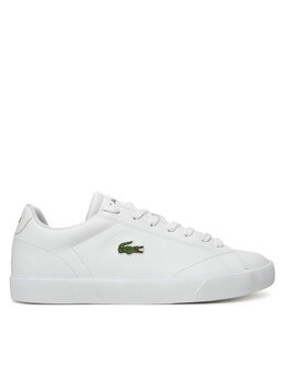 Lacoste: Белые кроссовки 