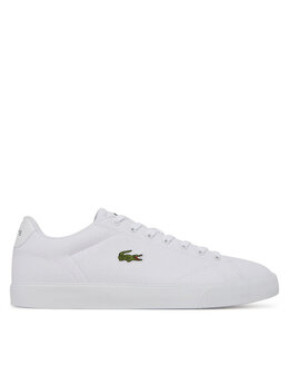 Lacoste: Белые кроссовки 