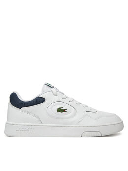 Lacoste: Белые кроссовки 