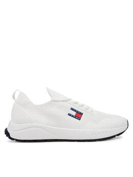 Tommy Jeans: Белые кроссовки 