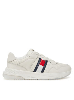 Tommy Jeans: Белые кроссовки 