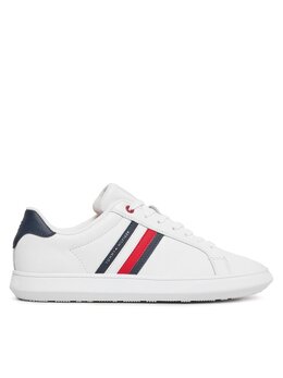 Tommy Hilfiger: Белые кроссовки  Essential