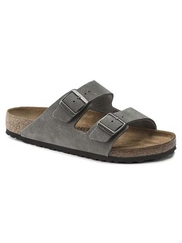 Birkenstock: Серые сабо  Arizona