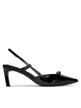DKNY: Чёрные сандалии 