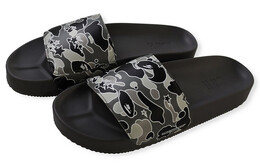 A BATHING APE: Чёрные шлёпанцы 