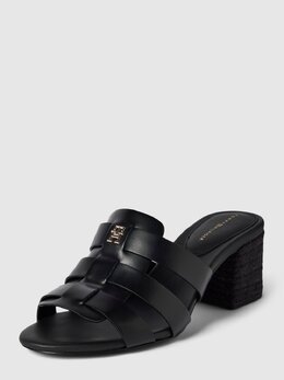 Tommy Hilfiger: Чёрные сандалии 