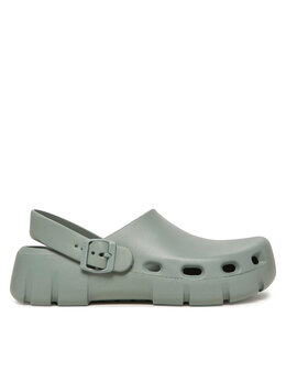 Birkenstock: Зелёные сабо 