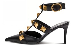 Valentino: Чёрные туфли  Roman Stud