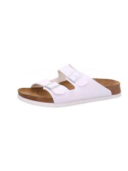 Birkenstock: Белые сабо 