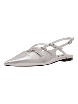 Steve Madden: Серебристые балетки 