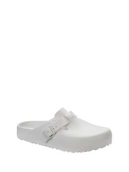 Birkenstock: Белые сабо  Boston