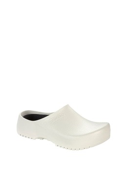 Birkenstock: Белые сабо 