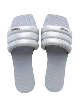 Havaianas: Серебристые босоножки 