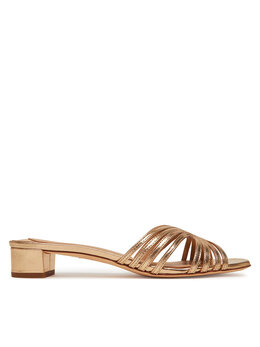 Lauren Ralph Lauren: Золотые сабо 
