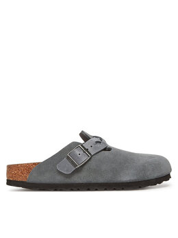 Birkenstock: Серые сабо  Boston