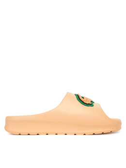 Lacoste: Розовые сабо 
