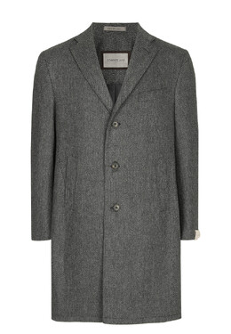 Corneliani: Серое пальто 