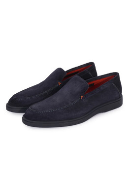 Santoni: Синие туфли 