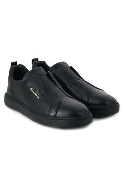 Santoni: Чёрные кеды 