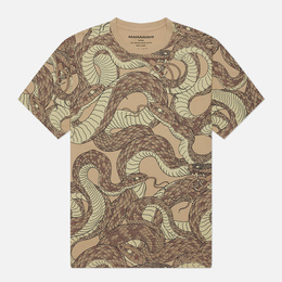 maharishi: Бежевая футболка 