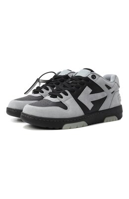 Off-White: Серые кеды  Out of Office