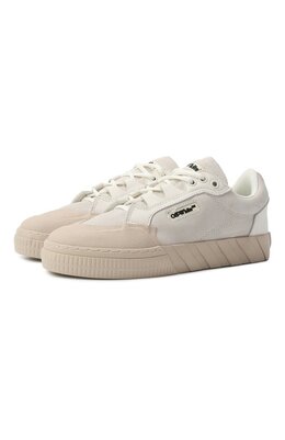 Off-White: Белые кеды  Vulcanized