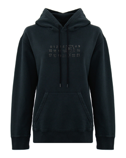 MM6 Maison Margiela: Чёрная толстовка 