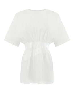 MM6 Maison Margiela: Белая футболка 