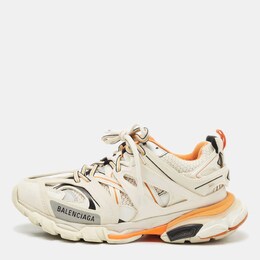 Balenciaga: Белые кроссовки  Track