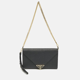 Prada: Чёрный клатч 