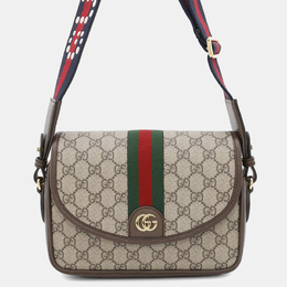 Gucci: Бежевая сумка  GG Supreme