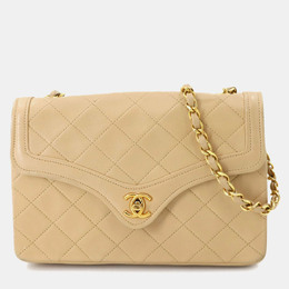 Chanel: Бежевая сумка 