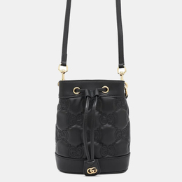 Gucci: Чёрная сумка  GG