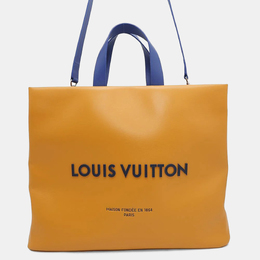 Louis Vuitton: Жёлтая сумка-шоппер 