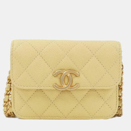 Chanel: Жёлтый клатч 