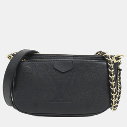Louis Vuitton: Чёрная сумка  Pochette Accessoires