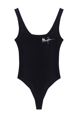 MUGLER: Чёрный боди 
