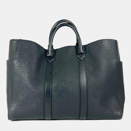 Louis Vuitton: Чёрная сумка-шоппер 