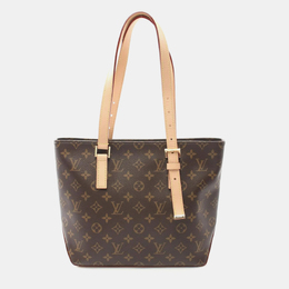 Louis Vuitton: Коричневая сумка-шоппер 
