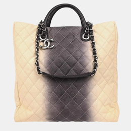 Chanel: Двухцветная сумка-шоппер 