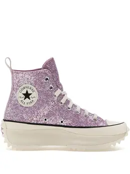 Converse: Фиолетовые кроссовки 