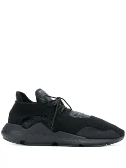 Y-3: Чёрные кроссовки 